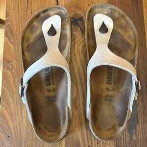 Birkenstock Women’s Gizeh Birko-Flor Graceful White Pearl